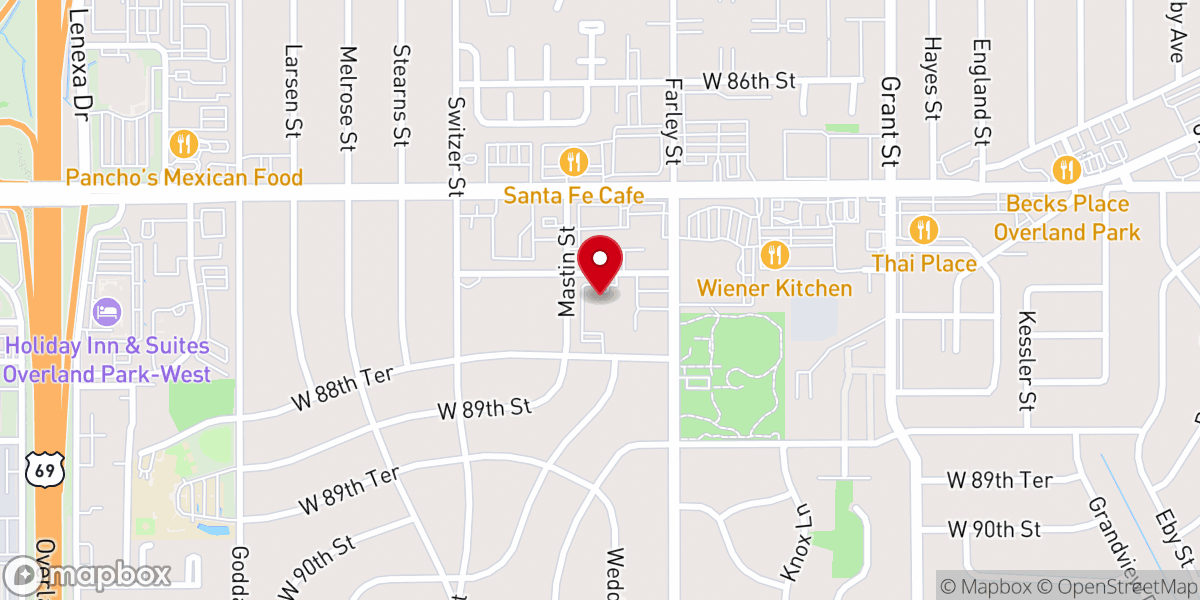 Map showing location of The Light KC