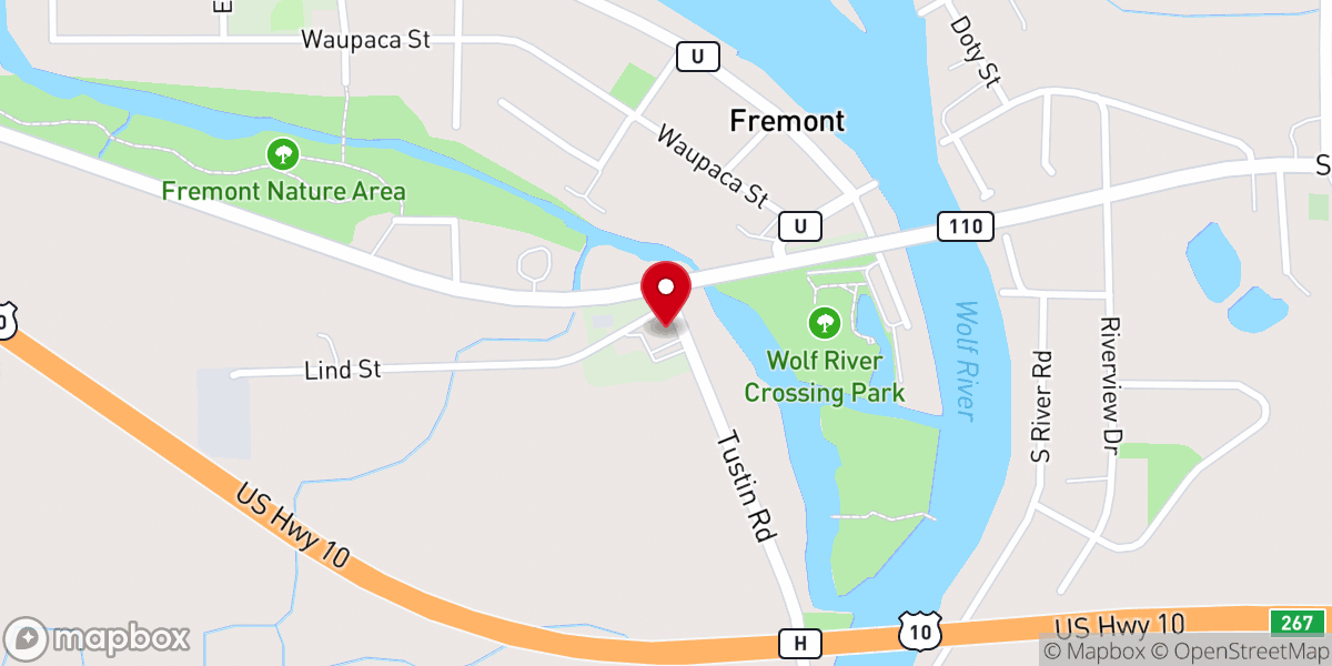 Map showing location of St Paul's Lutheran Church