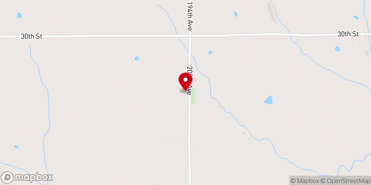 Map showing location of Mt Zion Church