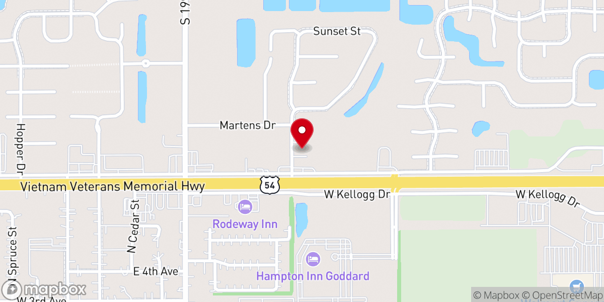 Map showing location of Beacon Community Church