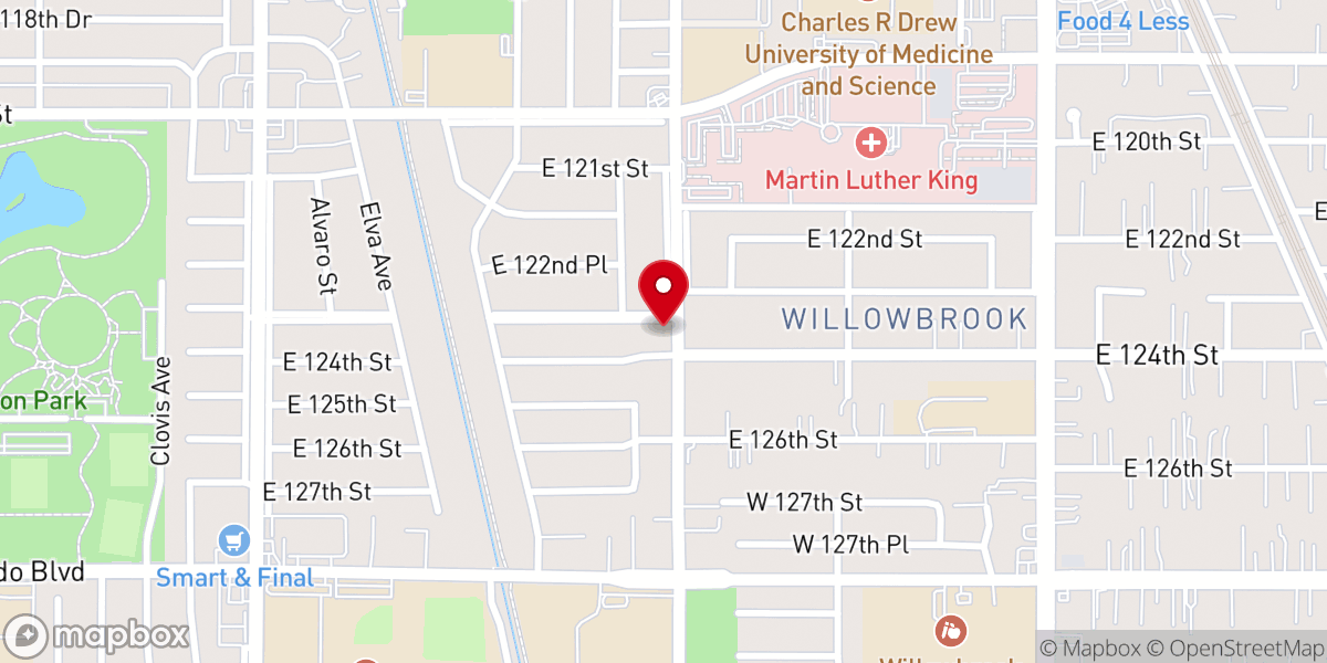 Map showing location of Ajalon Temple Truth Baptist Church