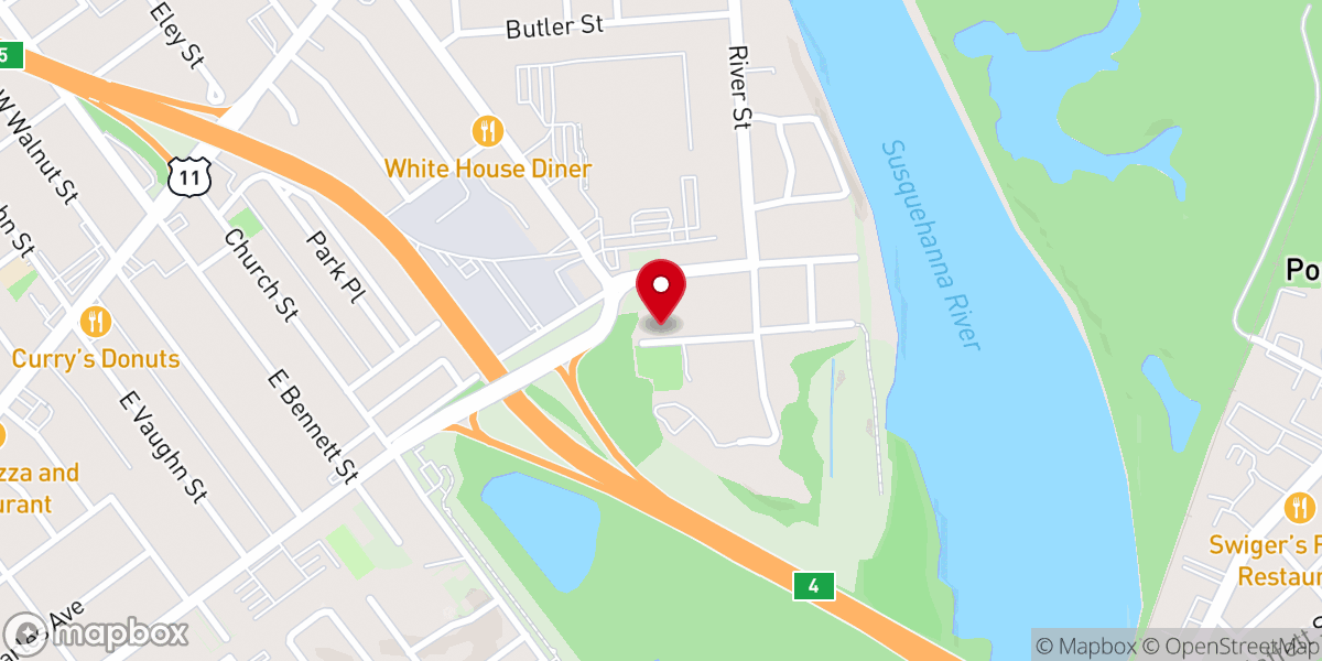 Map showing location of Valley Assembly of God