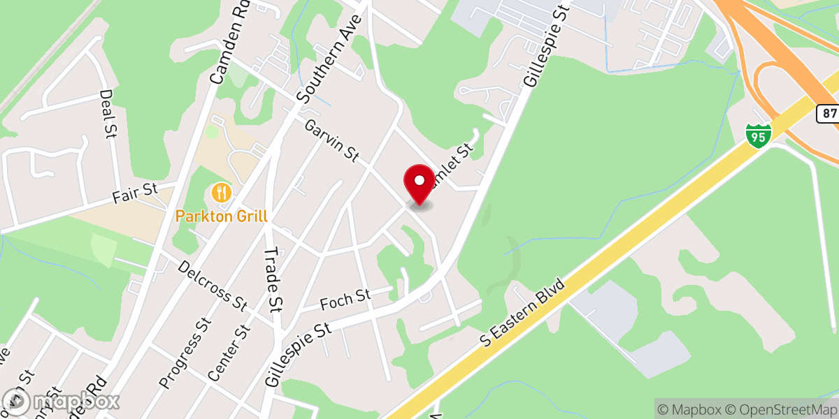 Map showing location of Good Shepherd Episcopal Church