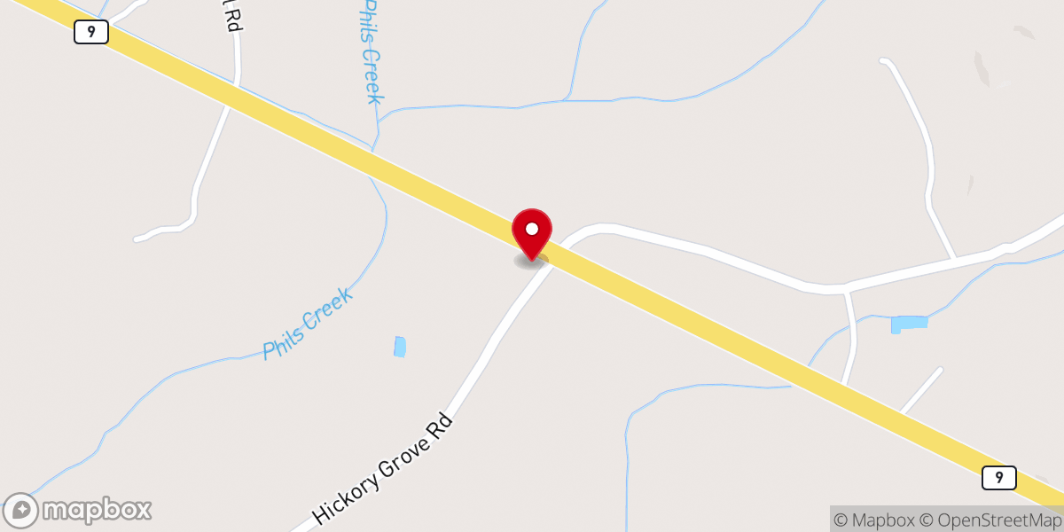 Map showing location of Grace Temple Fellowship Church