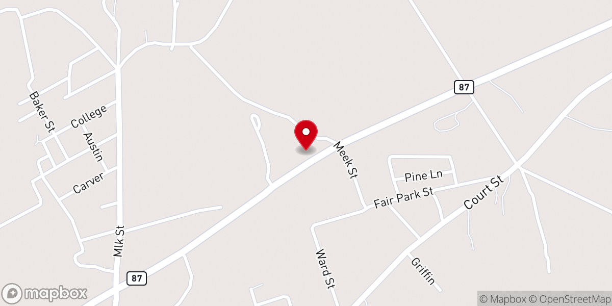 Map showing location of New Life Changers Christian Center