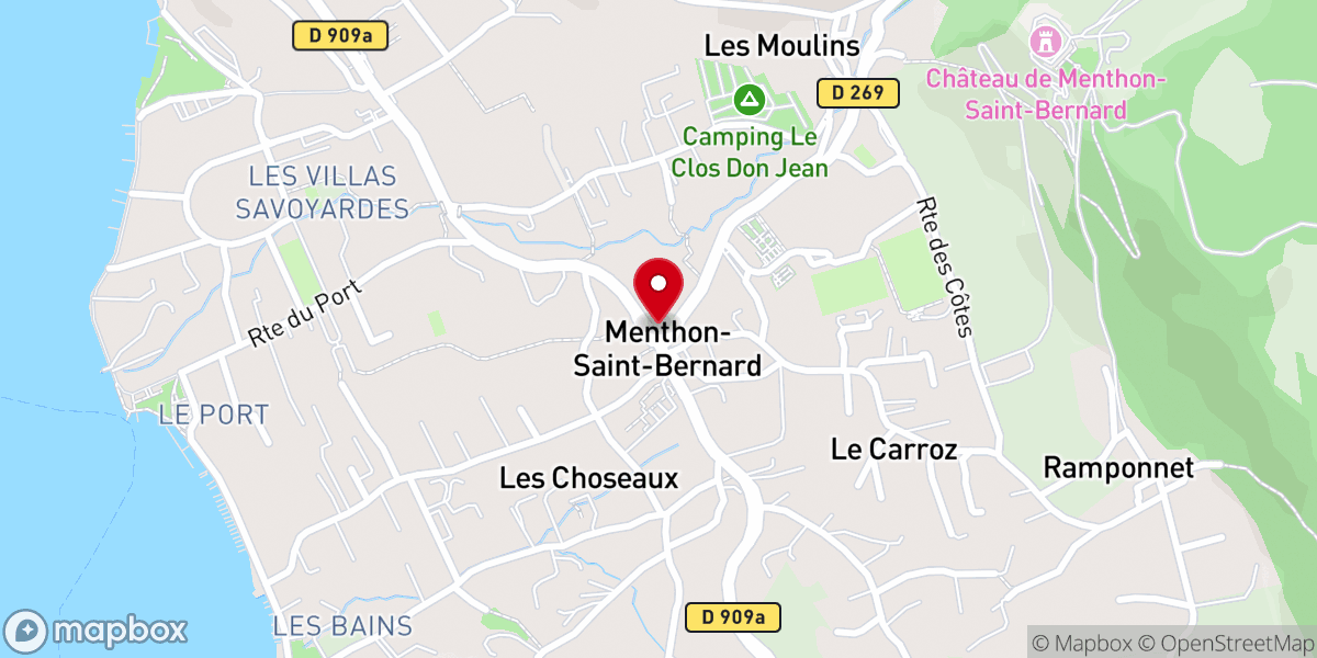 Map showing location of Paroisse Saint Germain du Lac