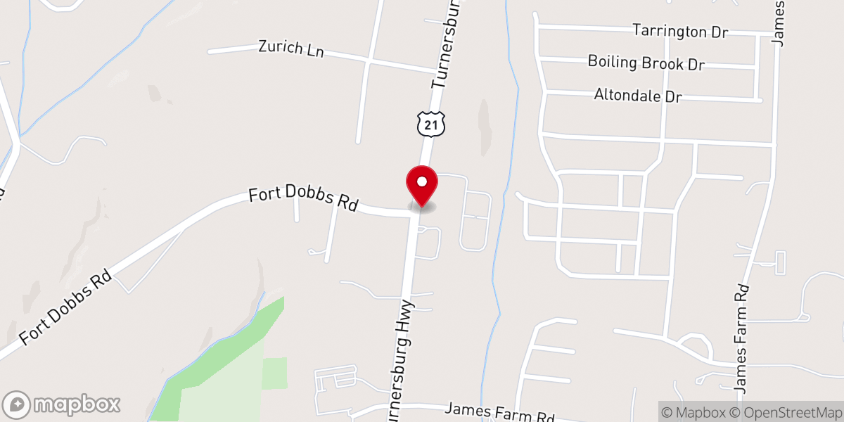 Map showing location of Davidsonville Baptist Church
