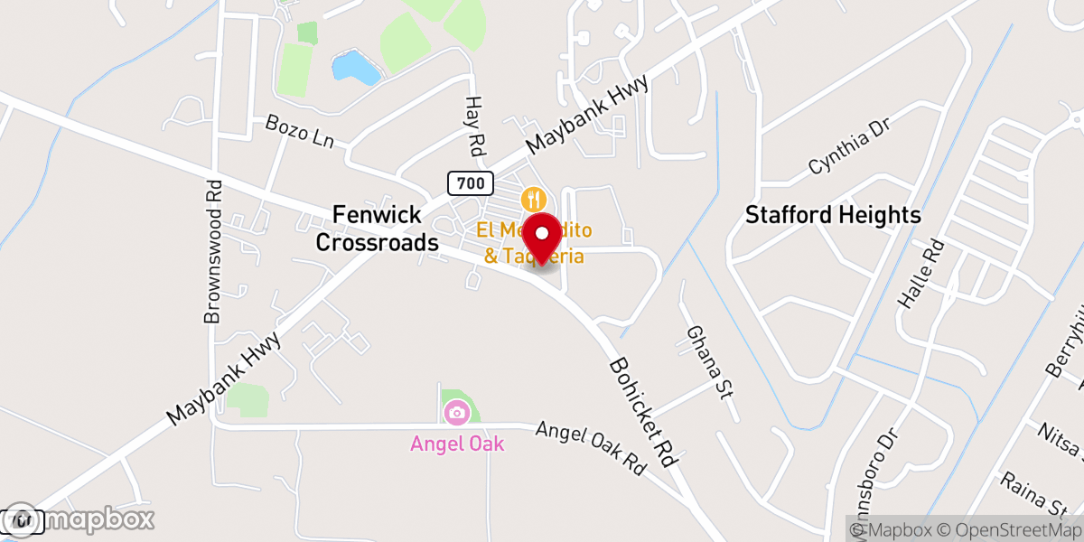 Map showing location of Bethel Presbyterian Church