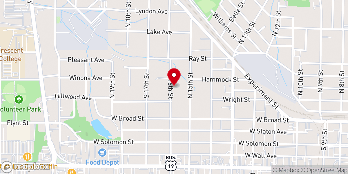 Map showing location of New Faith Mission
