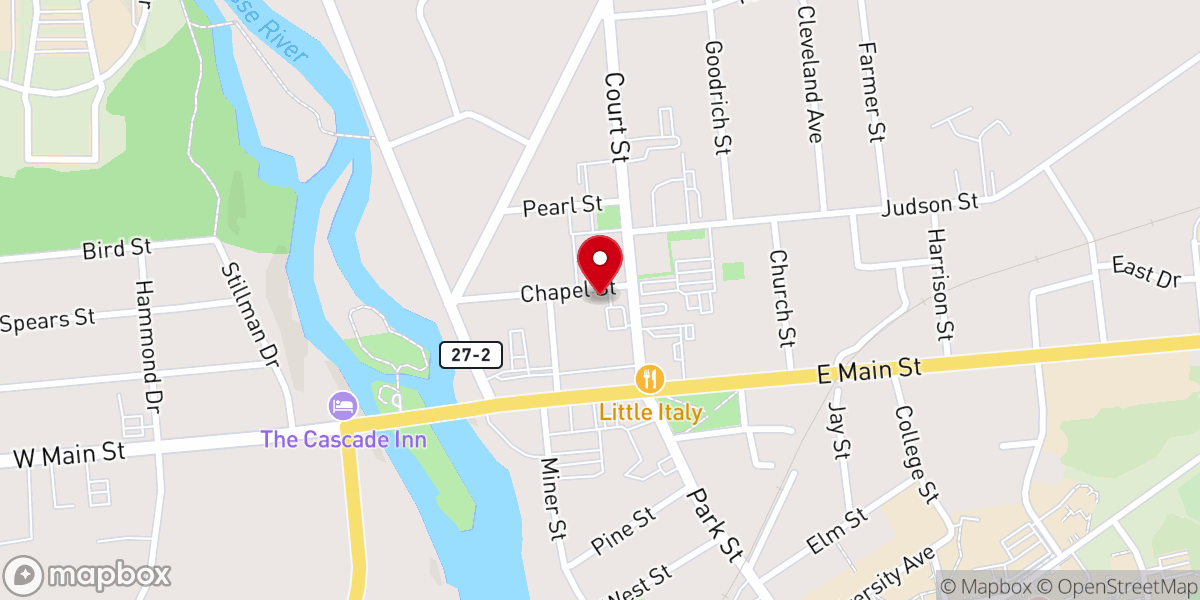 Map showing location of Renewal House