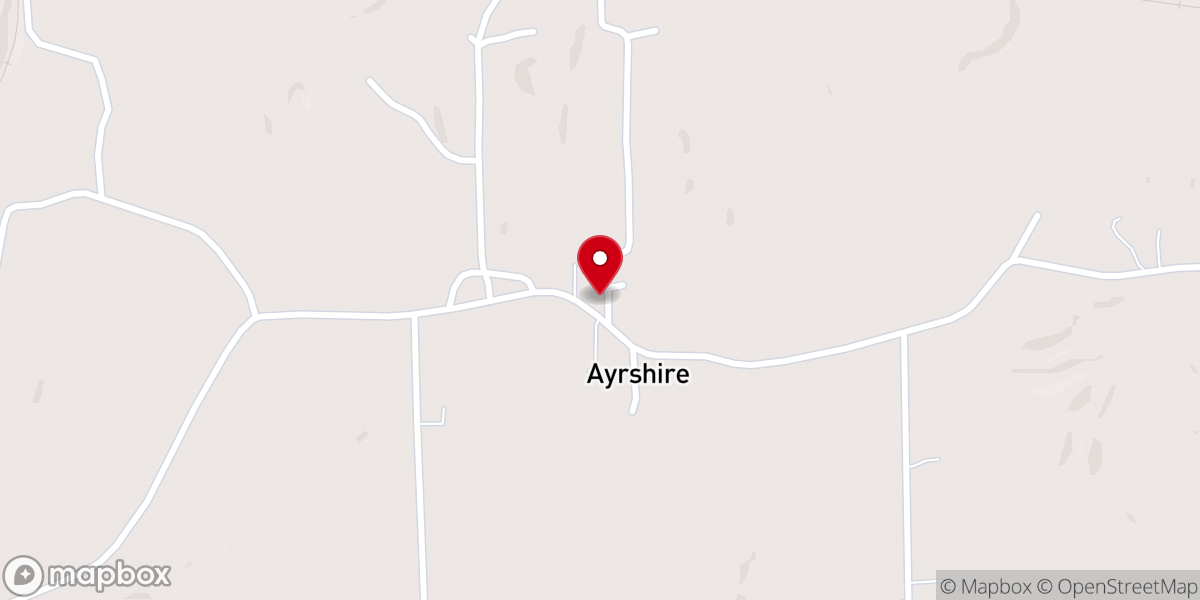 Map showing location of Ayrshire Valley General Baptist