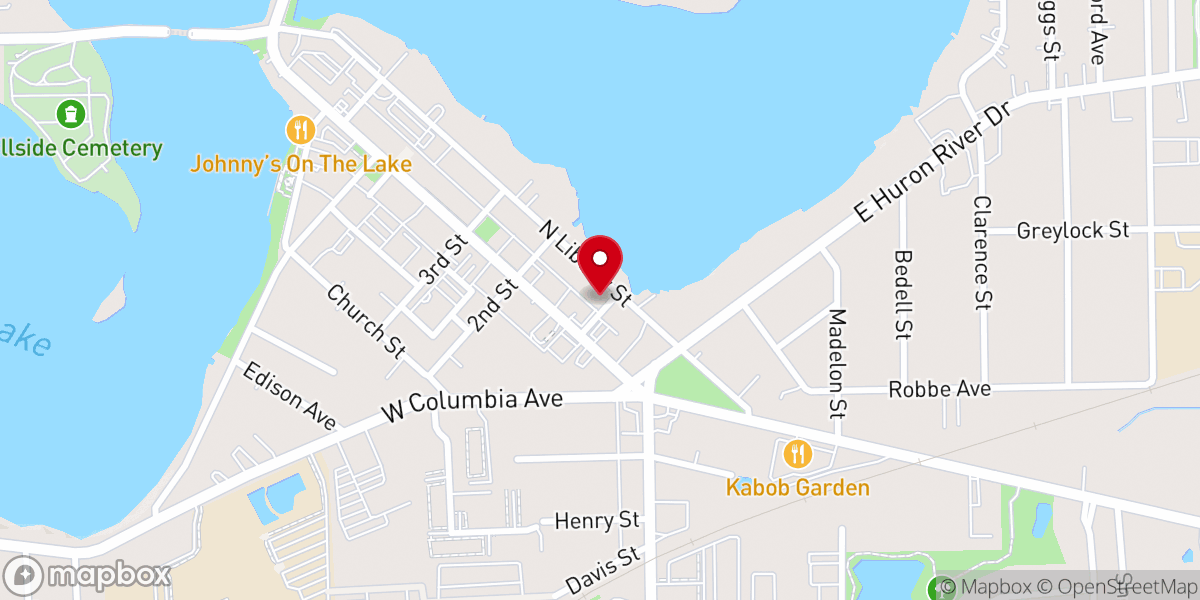 Map showing location of Liberty Gospel Church