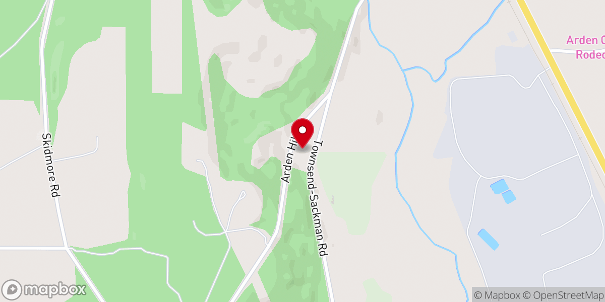 Map showing location of Arden Faith Baptist Church