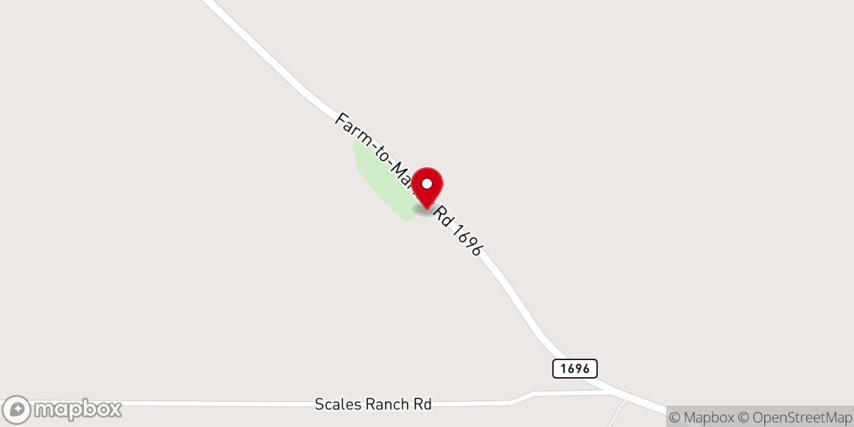 Map showing location of Woodville Church