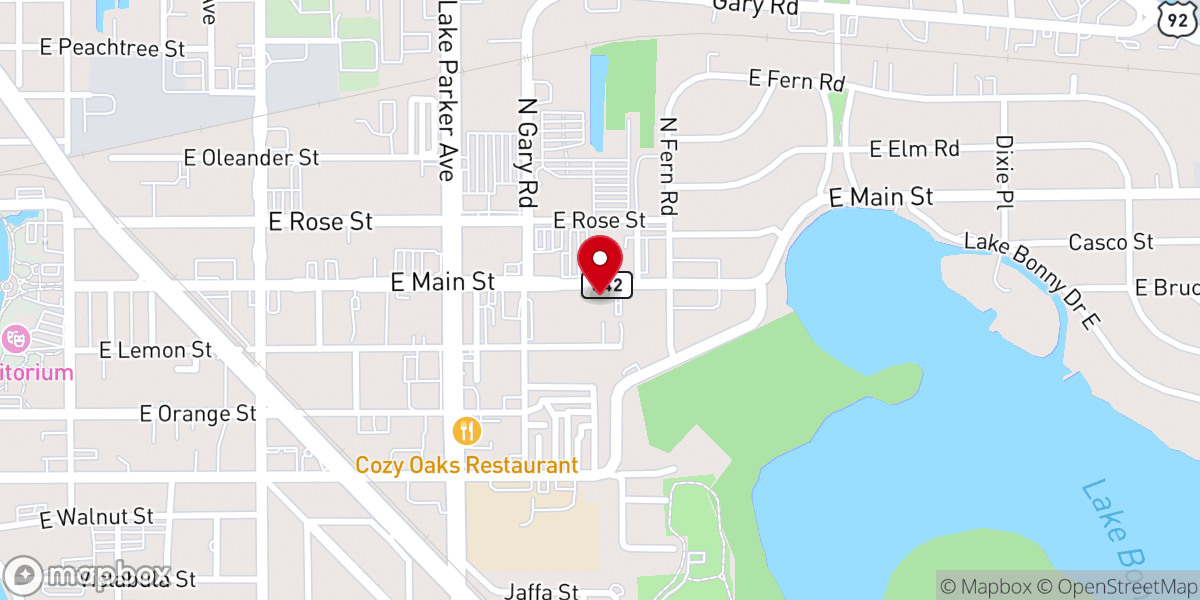 Map showing location of Assemblies-God Korean Church