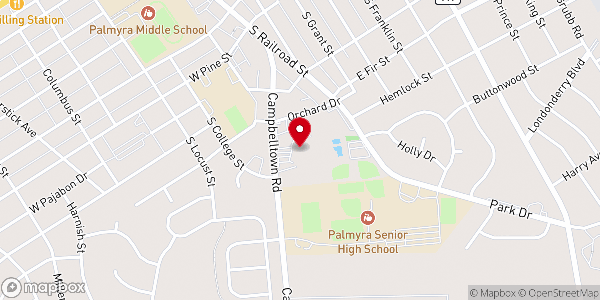 Map showing location of Encounter Church of Palmyra