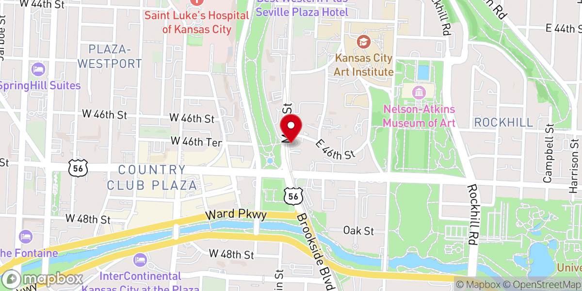 Map showing location of Community Christian Church