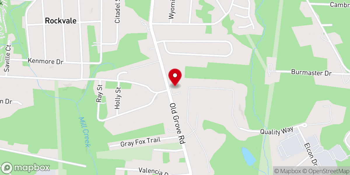 Map showing location of New Jerusalem Baptist Church