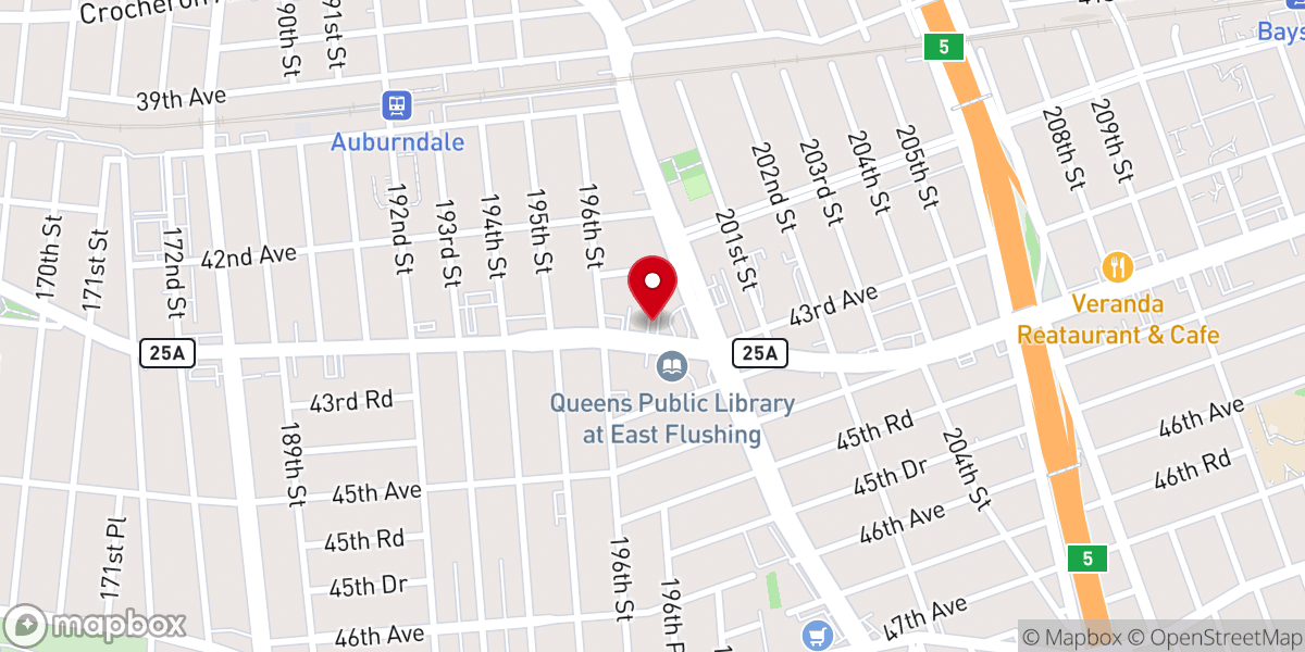Map showing location of Mythos Authentic Greek Cuisine
