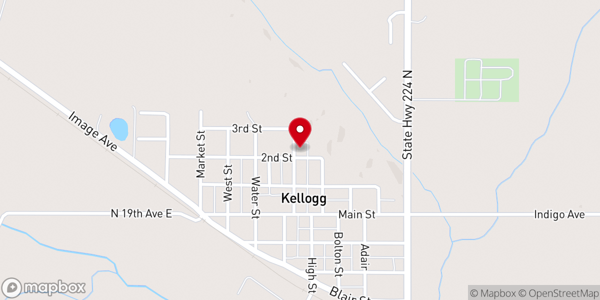 Map showing location of East Jasper Christian Food Pantry - Food Distribution Center