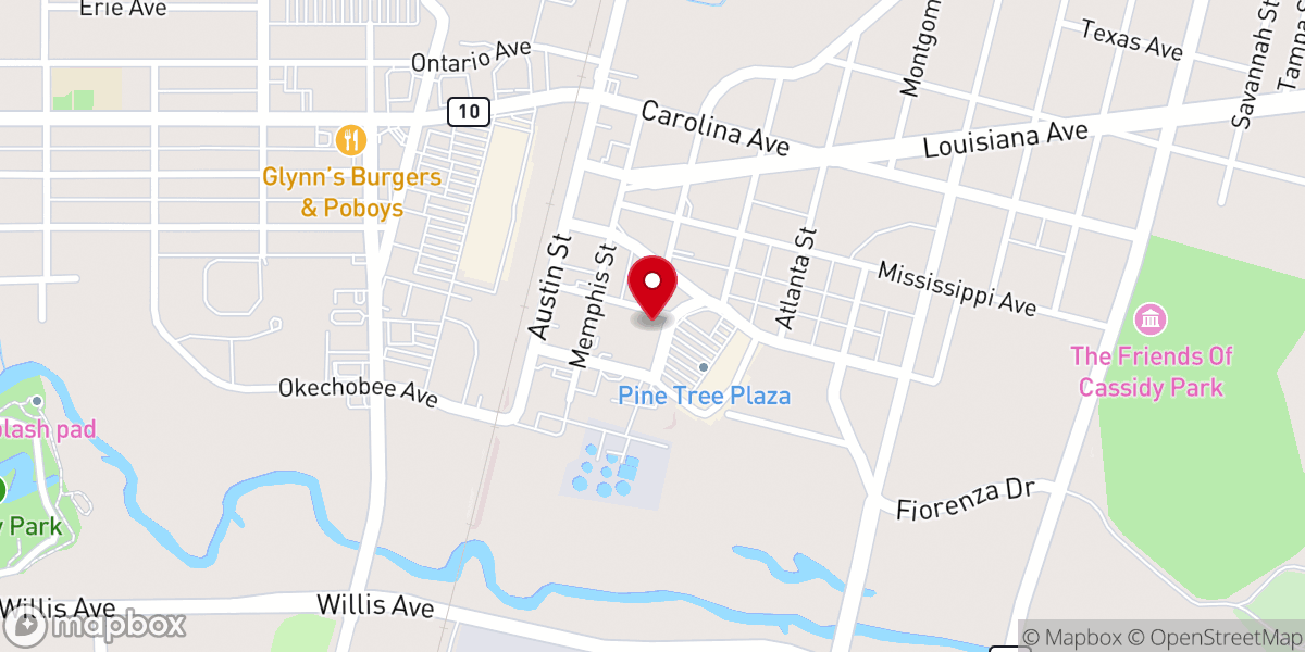 Map showing location of Saint Matthews Episcopal Church