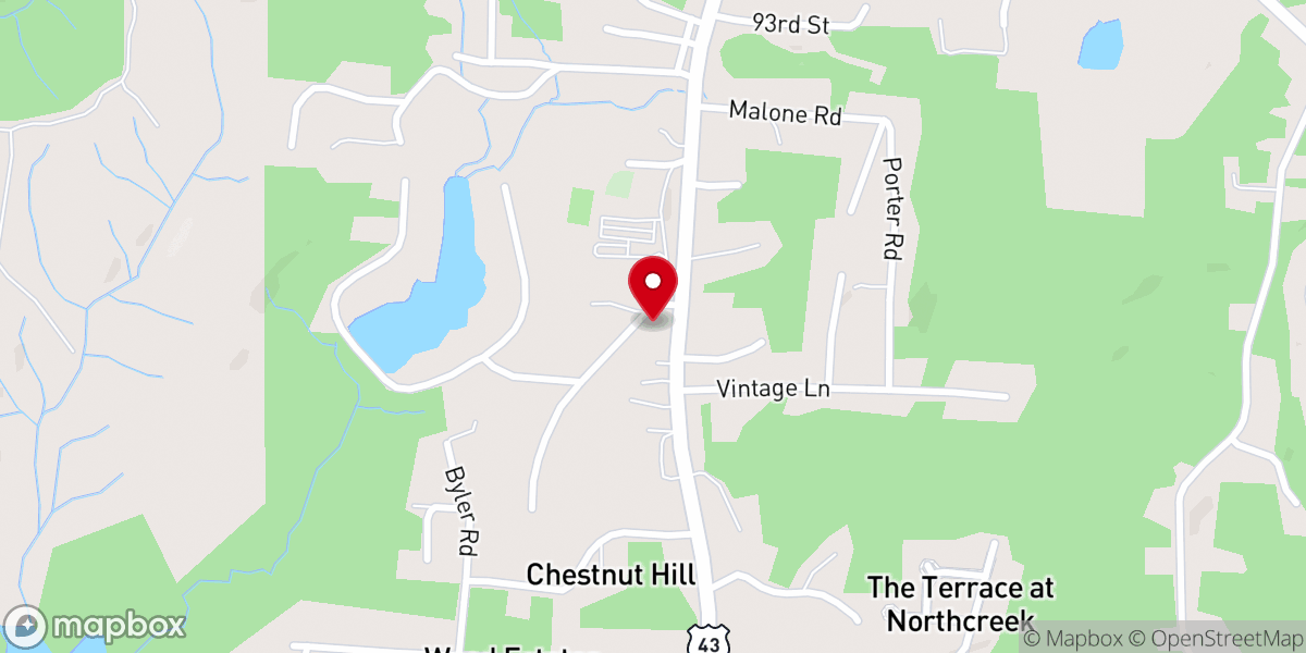 Map showing location of The Annex at Chapel Hill