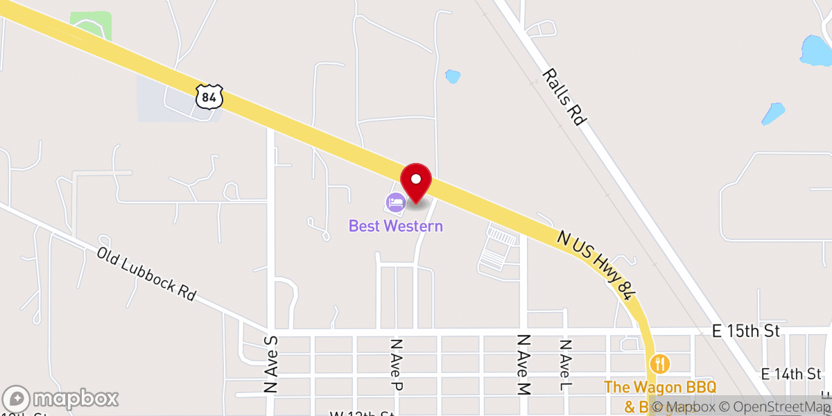 Map showing location of Trinity Baptist Church