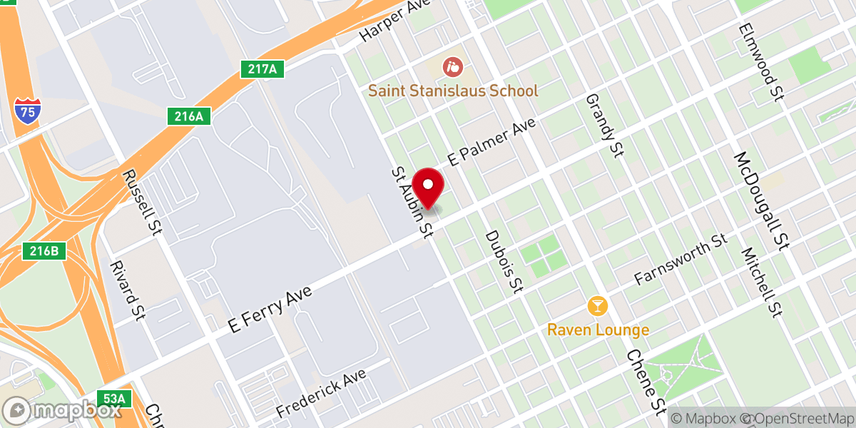 Map showing location of First Union Missionary Baptist Church