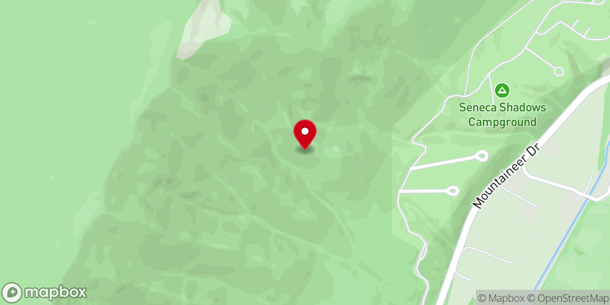 Map showing location of Seneca Rocks Presbyterian Church