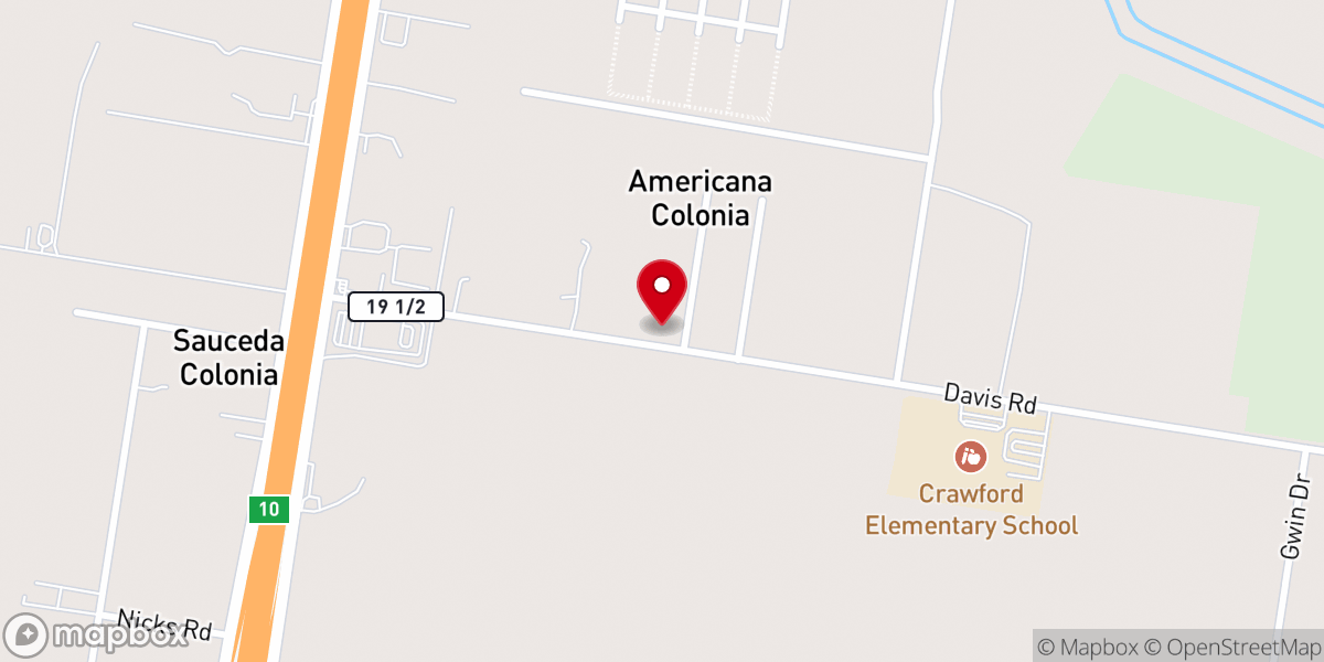 Map showing location of Iglesia Cristiana Bethesda