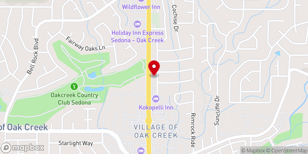 Map showing location of Village Park Baptist Church