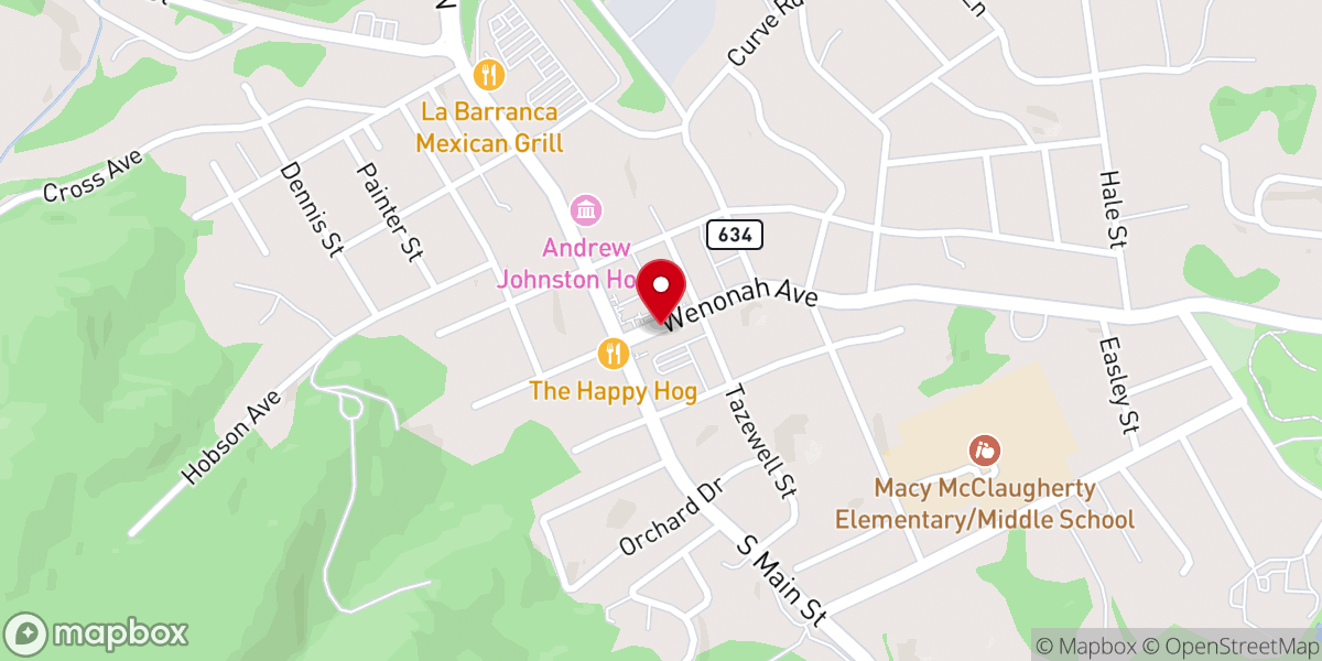 Map showing location of Giles County Christian Service Mission