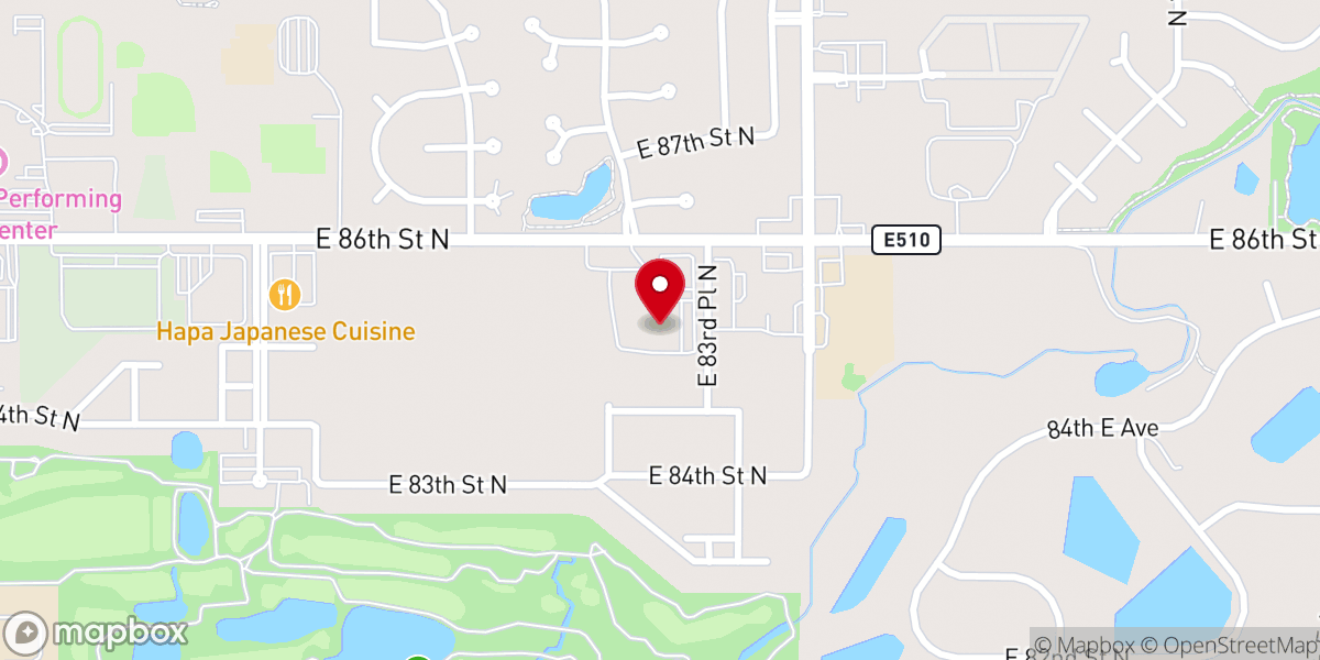 Map showing location of Friendship Baptist Church