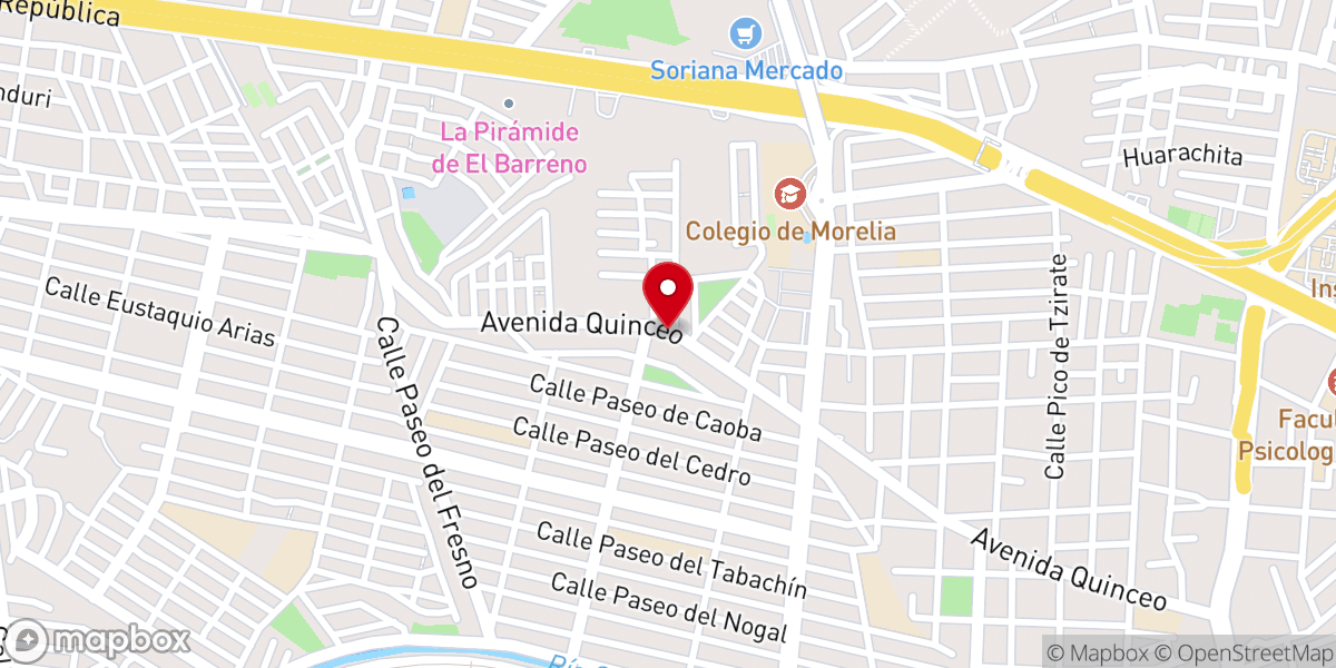 Map showing location of Iglesia Cristiana nueva Vida