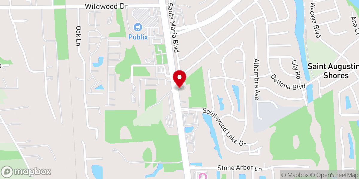 Map showing location of Compassion Church St. Augustine