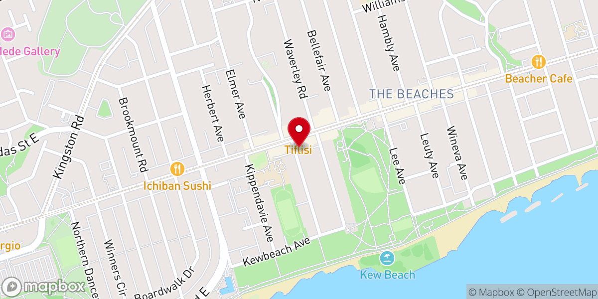 Map showing location of Beach Hebrew Institute