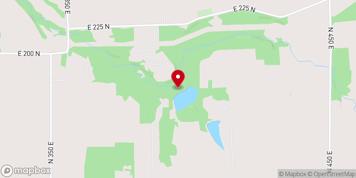 Map showing location of Mahoning Valley Christian Service Camp