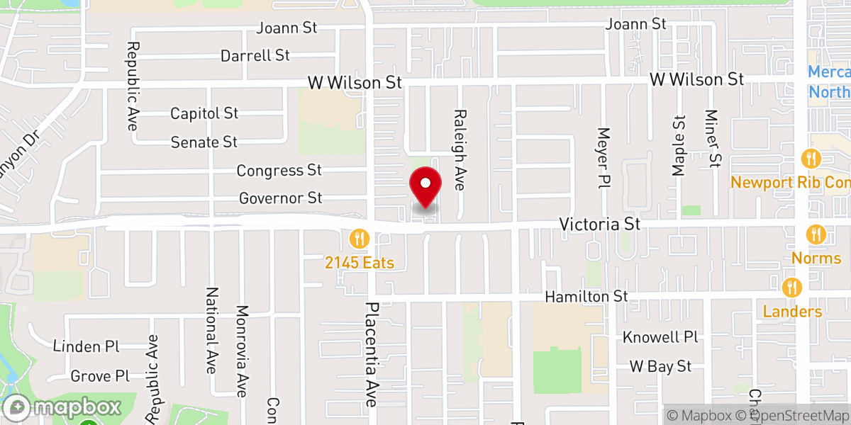 Map showing location of Christ Lutheran School