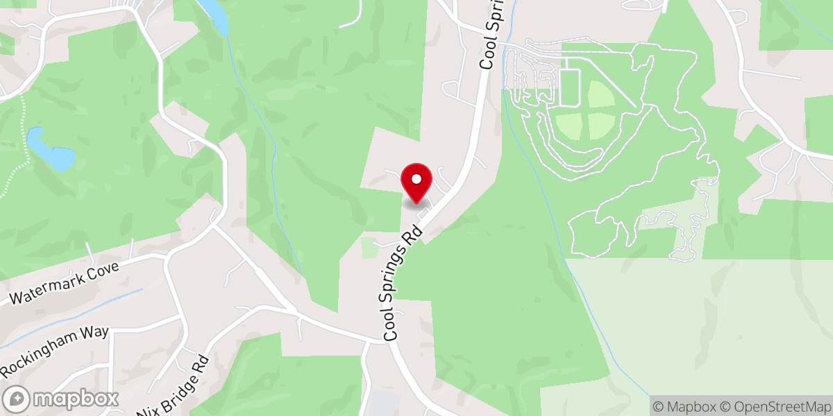 Map showing location of Prospect Baptist Church