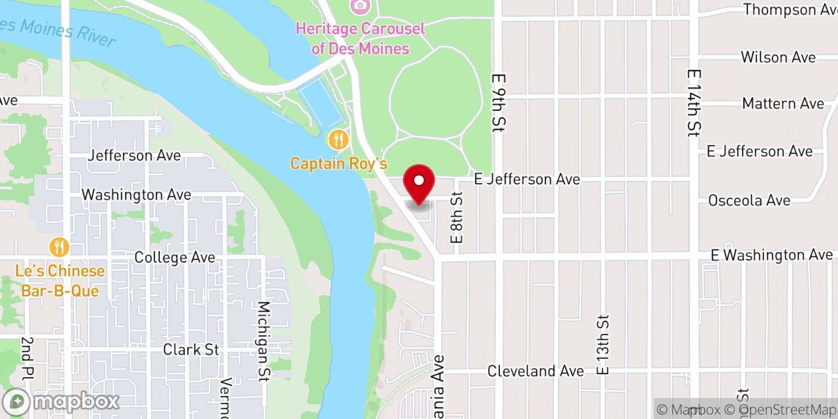 Map showing location of Community of Christ