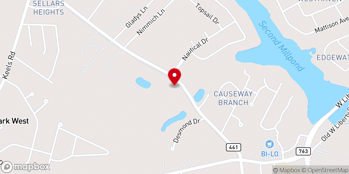 Map showing location of Mt. Zion United Methodist Church