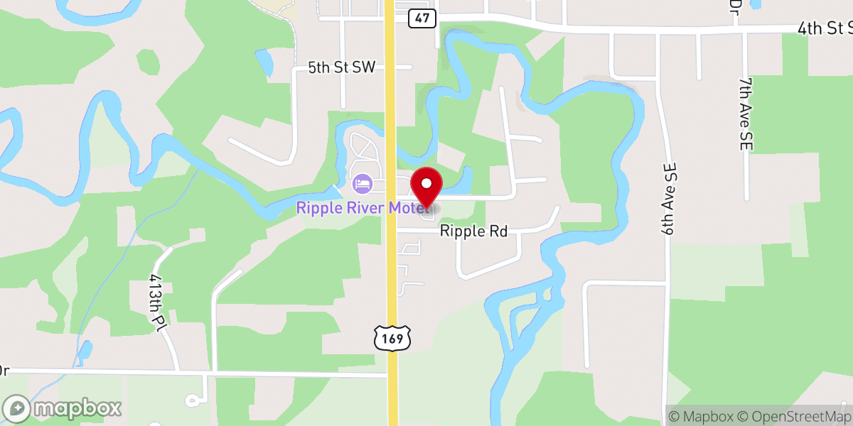 Map showing location of Aitkin Seventh-day Adventist Church
