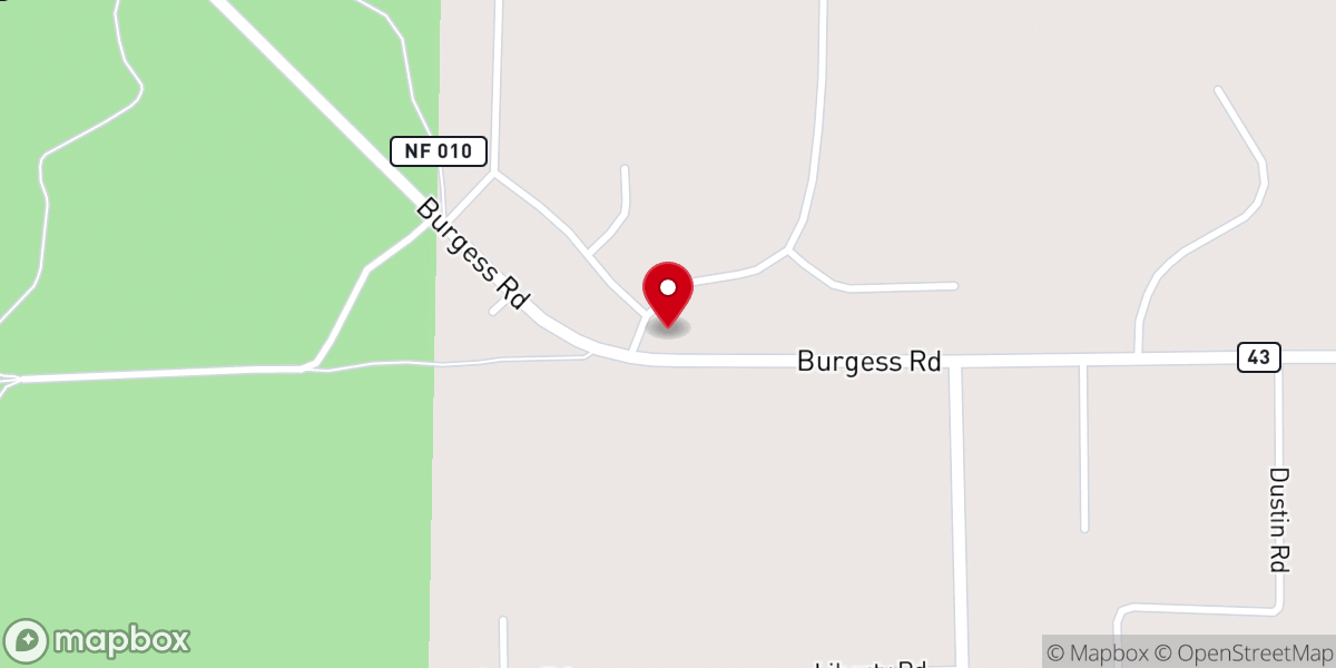Map showing location of Living Water Church