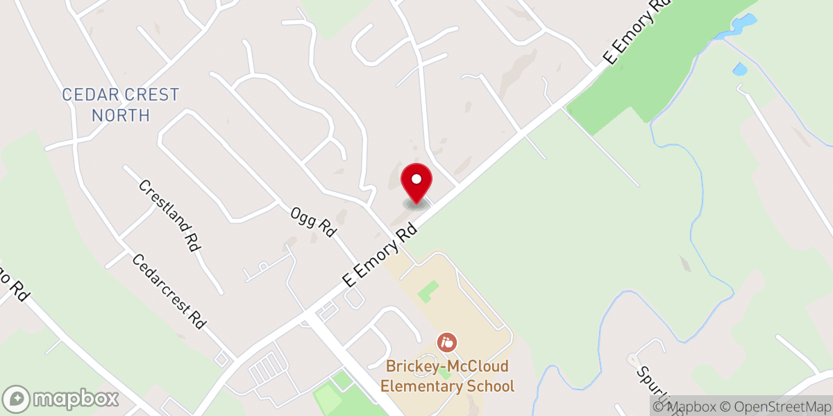 Map showing location of White Stone Church