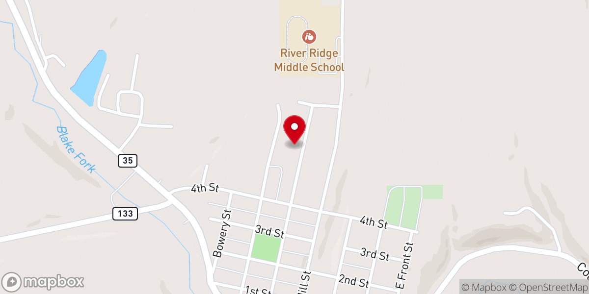 Map showing location of St Mary's Parish