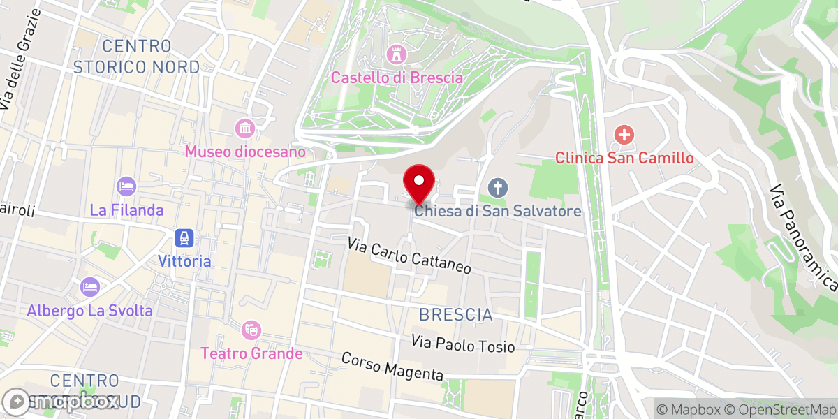 Map showing location of Chiesa di San Zeno al Foro