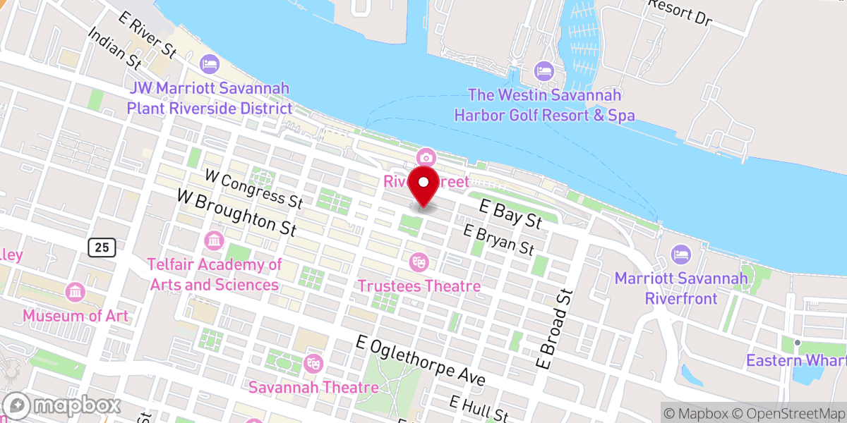 Map showing location of Christ Church Parish House