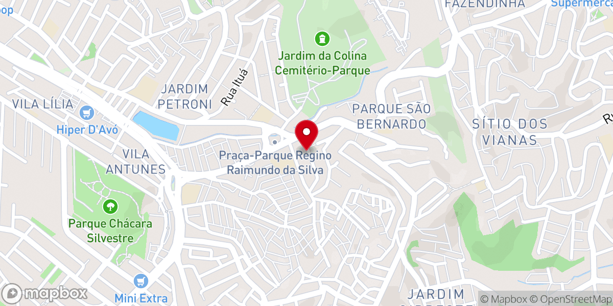 Map showing location of PRIMEIRA IGREJA BATISTA PARQUE SAO BERNARDO