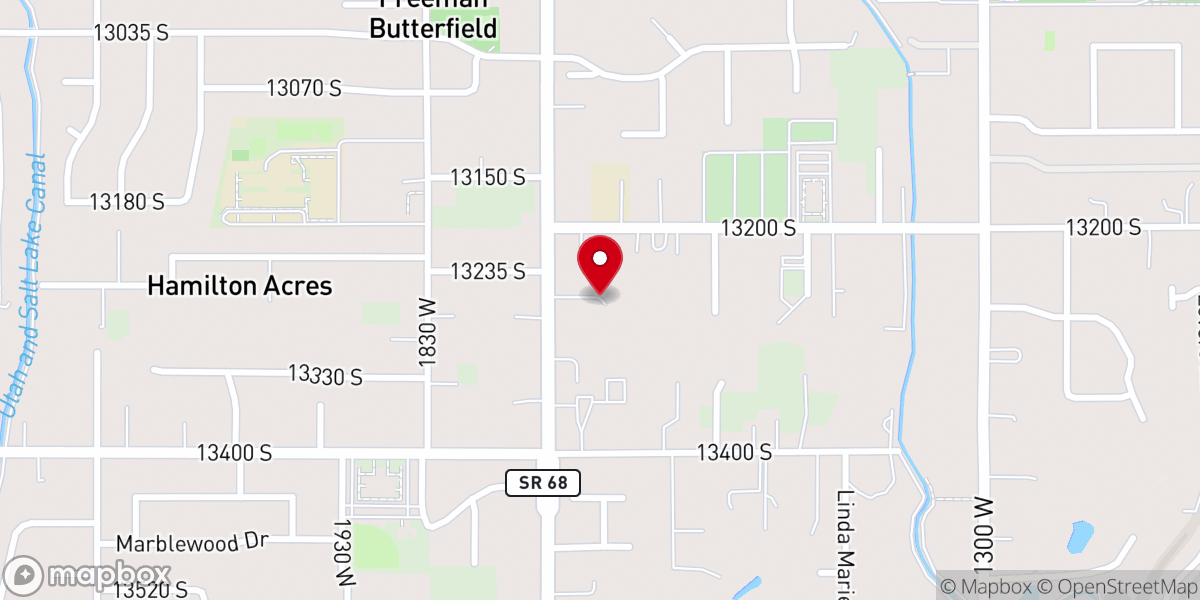 Map showing location of Holy Trinity Lutheran Church