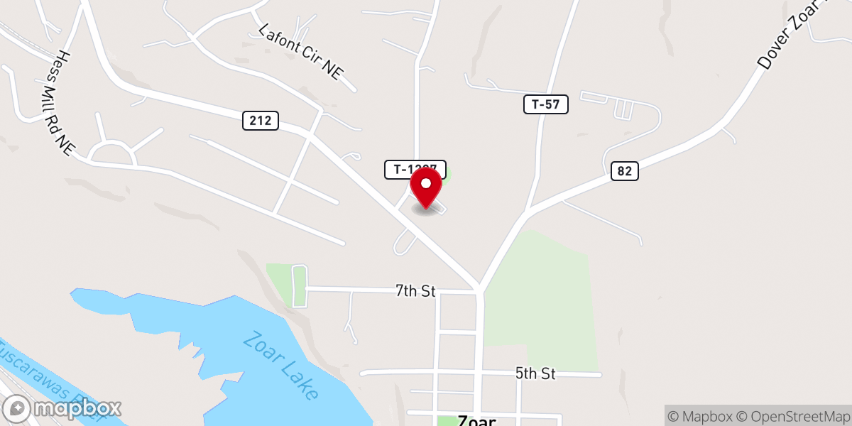 Map showing location of Faith Baptist Church